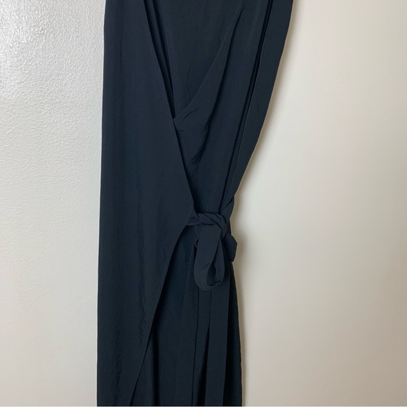 Everlane The Japanese GoWeave Tank Wrap Black Dress Sz 2 - Picture 8 of 11